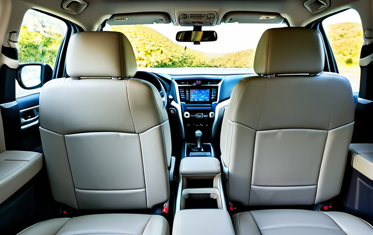 **

"The interior of a Nissan Pathfinder, showcasing the spaciousness of the three rows, perfect anatomy, correct proportions, with children fully clothed and smiling in the back seats. The seats are leather, modest and clean. The dashboard features a modern infotainment system. Natural lighting, professional photography, high quality, safe for work, appropriate content, fully clothed, family-friendly."

**